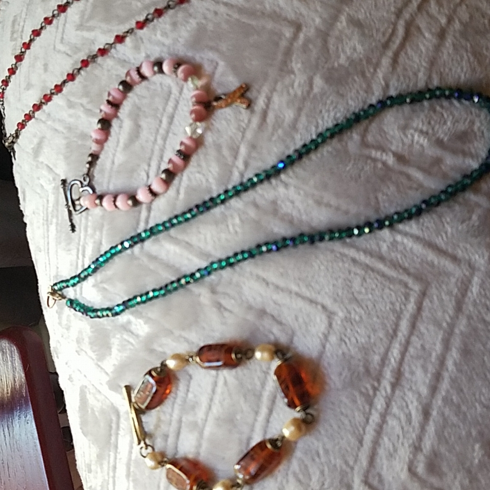A bundle of jewelry.